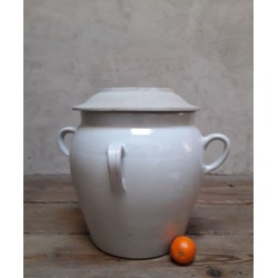 Grease pot H47cm in glazed...