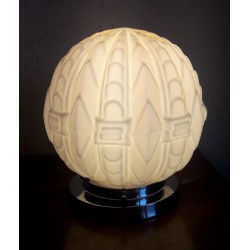 Lampe Art Déco globe en...