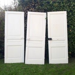 Set of 3 antique paneled...