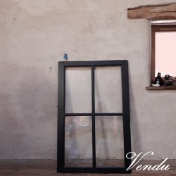 Old 4-pane wood window