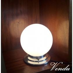 Lamp, Art Deco globe...