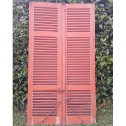 Pair of large louvered...