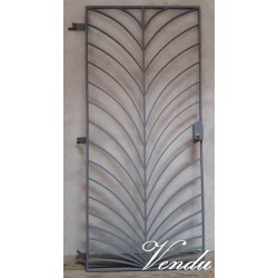 Art Deco wrought iron grill...