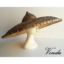 Old Asia Hat D:63cm Chinese...